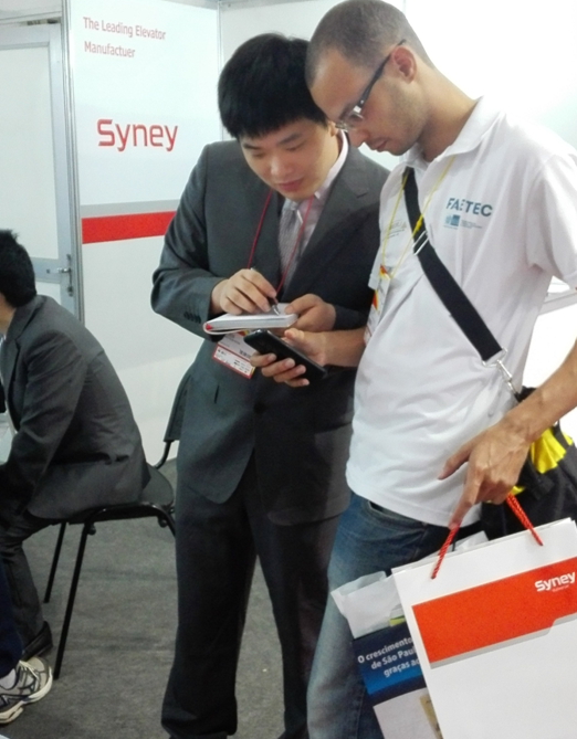 西尼電梯精彩亮相2016巴西國(guó)際電梯及配件展